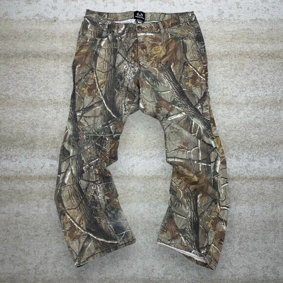 Vintage 90s Realtree Tactical Pants Womens 16 Hunting Camo Woodland - Picture 2 of 5